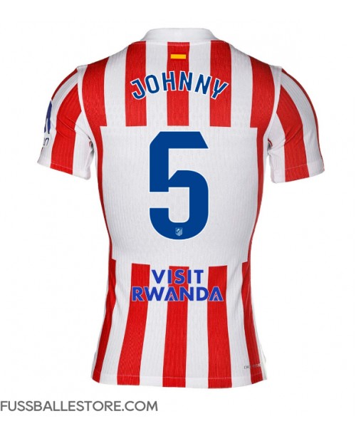 Günstige Atletico Madrid Johnny Cardoso #5 Heimtrikot 2025-26 Kurzarm Günstige Atletico Madrid Johnny Cardoso #5 Heimtrikot 2025-26 Kurzarm